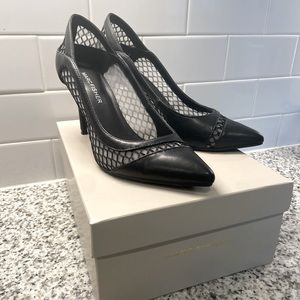 Fishnet Black Heels